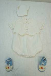 vintage baptism baby outfit