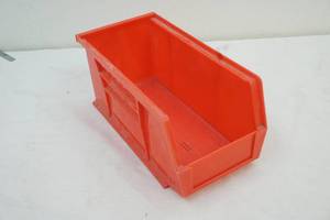 stackable red bin