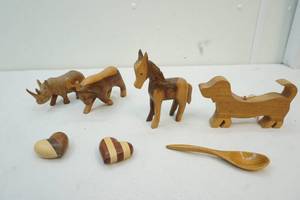 wooden animals