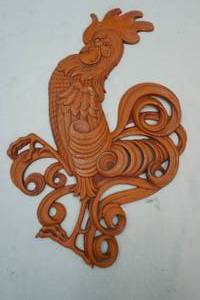 metal rooster