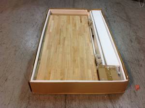 Husky 52 in. Adjustable Height Work Table in White (good condition) review all pictures