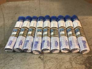 Lot of 9 (Roberts AirGuard 100 sq. ft. 40 in. x 30 ft. x 2 mm 5-in-1 Underlayment with Microban for Laminate and Engineered Wood Floors) NEW review all pictures