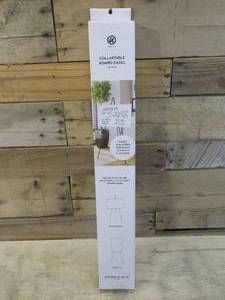 lot 19 image: Display Easel for Floor, Tripod Design, CollapsibleFolding (Black Metal)