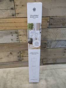 lot 60 image: U Brands 63 Tall Collapsible Durable Metal Floor Easel wAdjustable Clips