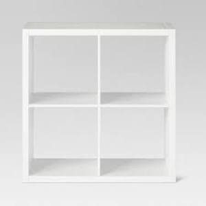 lot 55 image: 13 4-Cube Organizer Shelf - Threshold - White