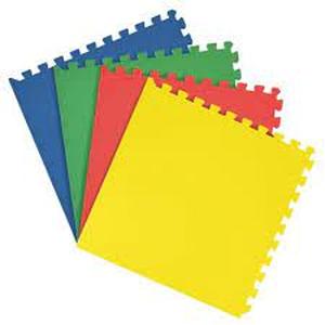 lot 21 image: ACHIM Multicolored 24 in. x 24 in. Interlocking Anti Fatigue Foam Tiles (16 sq. ft.case)