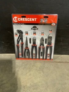 lot 6 image: Crescent Z2 Mixed Dual Material Plier Set (5-Piece). See Pictures