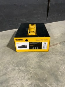 lot 10 image: DEWALT Mens Angle II PT Nylon Mesh ProLite Work Shoe - Soft Toe - BlackYellow Size 10(M). See Pictures