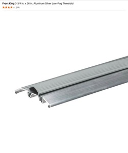 lot 34 image: Various Sizes of Frost King & M-D Products Door Thresholds, Weather Seals & Air Conditioner Foam Side Panels. See Pictures