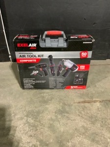 lot 70 image: EXELAIR Professional Automotive Composite Air Tool and Accessory Kit with High Torque Impact Wrench (50-Piece). See Pictures