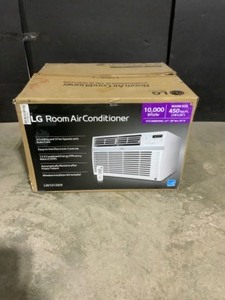 lot 73 image: LG Electronics 10,000 BTU 115-Volt Window Air Conditioner LW1016ER with ENERGY STAR and Remote in White. See Pictures