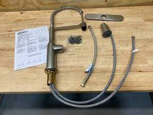 lot 21 image: PROFLO PFXC5012BN PROFLO PFXC5012 Pre-Rinse Kitchen Faucet with Multi-Function Spray Head