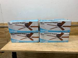 lot 76 image: UNIVERSAL HUGGER Lot of 4-  52 inch Ceiling Fans
