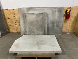 lot 92 image: Lot of 4 Slabs for Setting Air Conditioners Outside (various sizes)