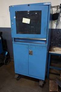 lot 10 image: Lista Mobile Computer Storage Cabinet