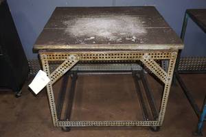 lot 11 image: Rolling Steel Frame Workstation