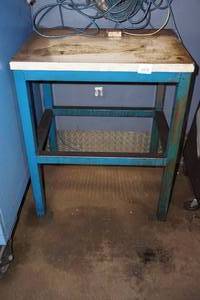 lot 50 image: Heavy Duty Steel Frame Table