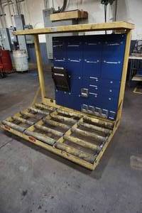 lot 38 image: Battery Storage Stand with Rollers