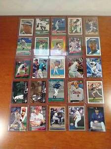 25 Baseball Cards in Toploaders - Mostly Superstars
