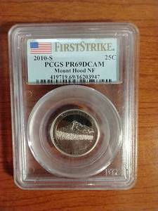 2010-S First Strike PR69 National Parks Quarter - Mount Hood