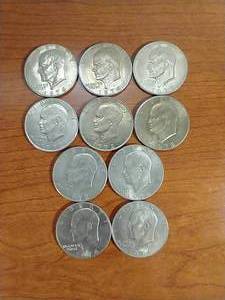 10 Eisenhower Dollars