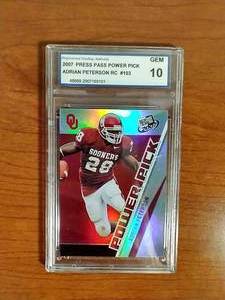2007 Press Pass Adrian Peterson Rookie Card - Mint 10