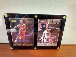 2 Kobe Bryant Rookie Cards in Plaque