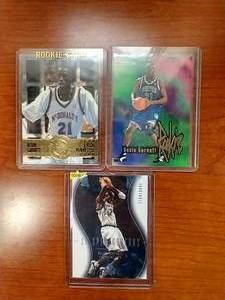 3 Kevin Garnett Cards - 2 Rookie & 1 Numbered