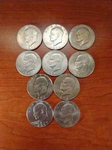 10 Eisenhower Dollars