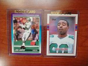 2 Cris Carter Rookie Cards