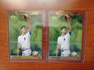 2 Upper Deck Derek Jeter Rookie Cards