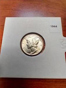 Gorgeous 1944 Mercury Dime