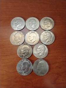10 Eisenhower Dollars