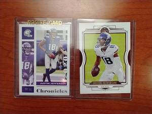 2 Justin Jefferson Cards - Including Rookie