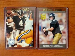 2 Brett Favre Rookie Cards