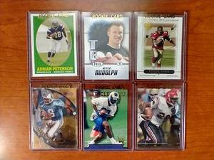 6 NFL Rookie Cards - Including Peterson & Rudolph