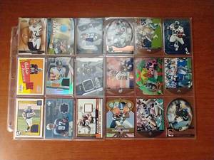 18 NFL Cards - All Die-cut Inserts & Jersey Relics