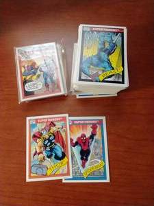 Box of 1990 Marvel Cards