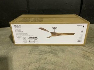 Home Decorators Collection Wesley 52 in. IndoorOutdoor Brushed Nickel DC Motor Ceiling Fan with Remote Control. See Pictures