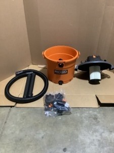 RIDGID 16 Gal. 5.0-Peak HP NXT WetDry Shop Vacuum with Filter, Hose and Accessories. See Pictures