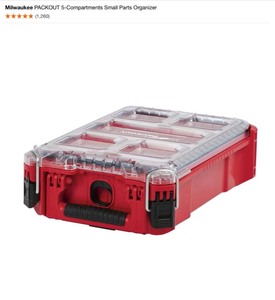 Milwaukee Drawer Dividers for PACKOUT 2-Drawer Tool Box and Milwaukee PACKOUT 5-Compartments Small Parts Organizer. See Pictures