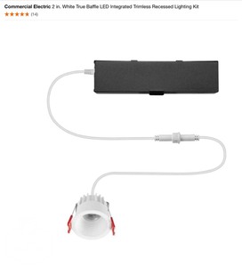 Halo 6 Recessed Trim & Halo E26 Series 4 in. Black Recessed Ceiling Lights. See Pictures
