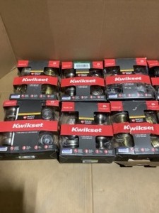 Assorted Kwikset Security Set Deadbolts & BedBath Door Knob Locks. See Pictures