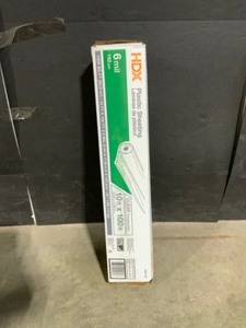 HDX 10 ft. x 100 ft. Clear 6 mil. Plastic Sheeting. See Pictures