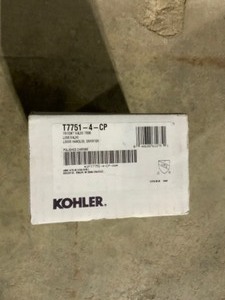 KOHLER Triton 3-Handle Wall-Mount Valve Trim Kit in Polished Chrome (Valve Not Included). See Pictures