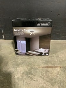 Artika Matrix Sky 10.8 in. 3-Light Chrome LED Semi-Flush Mount. See Pictures