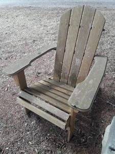 Vintage Adirondack Chairs Matching Pair One Needs Armrest Block Replaced Easy Fix