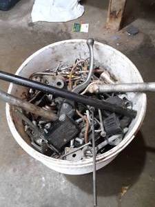 Bucket of Various Nuts and Bolts