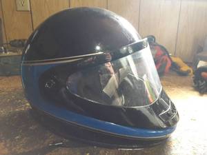 Collection of older Polaris Snowmobile Helmets Still in Good Shape