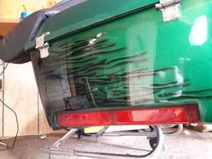 Harley Davidson Motorcycle Storage Trunk Custom Painted in Excellent Condition&nbsp